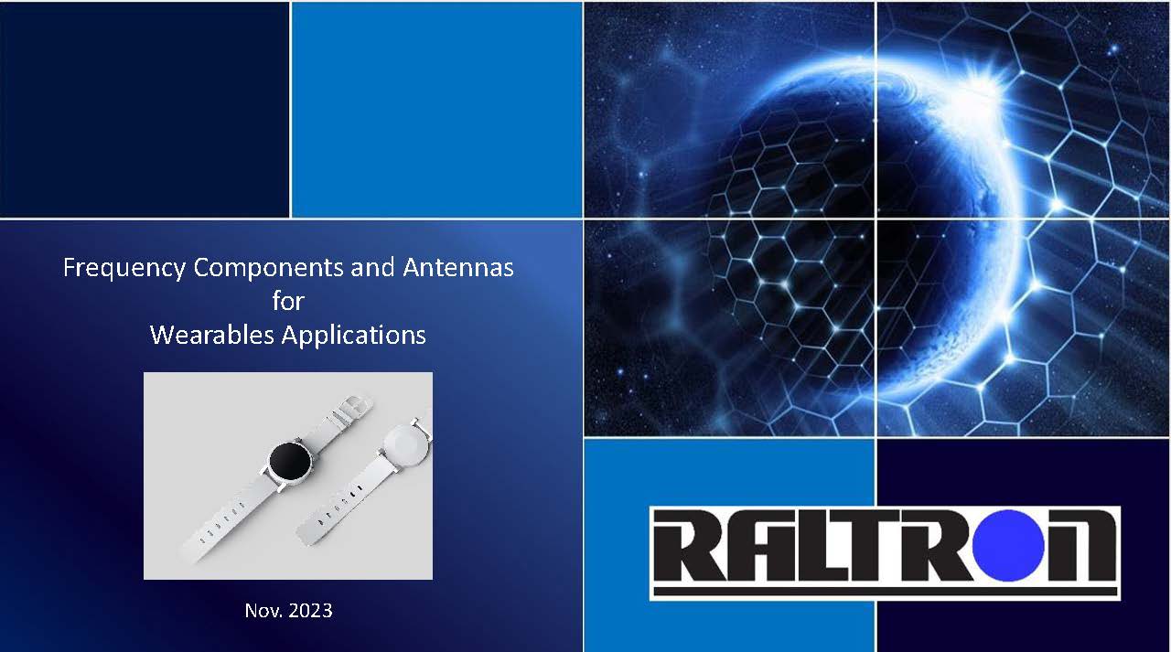 Frequency Components and Antennas for Wearables Applications